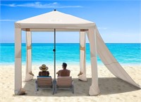 Beach Cabana  6.2' x 6' Portable Beach Canopy