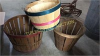 3 garden baskets