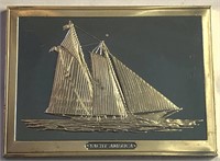 Sterling Silver Plaque, Yacht America