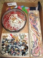 2 boxes of misc jewelry