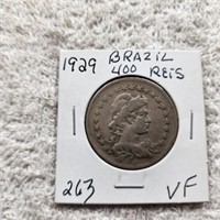 1929 Brazil 400 Reis VF