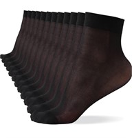 (Sealed) 12 Pack Women's Nylon Socks Ankle High