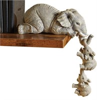 LEXN Elephant Sitter Decor Statue-Set