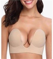 New, A size, Women's Push Up Plunge Adhesive Bra