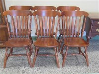 6 Suter's / Bent Bros. Colonial Chairs