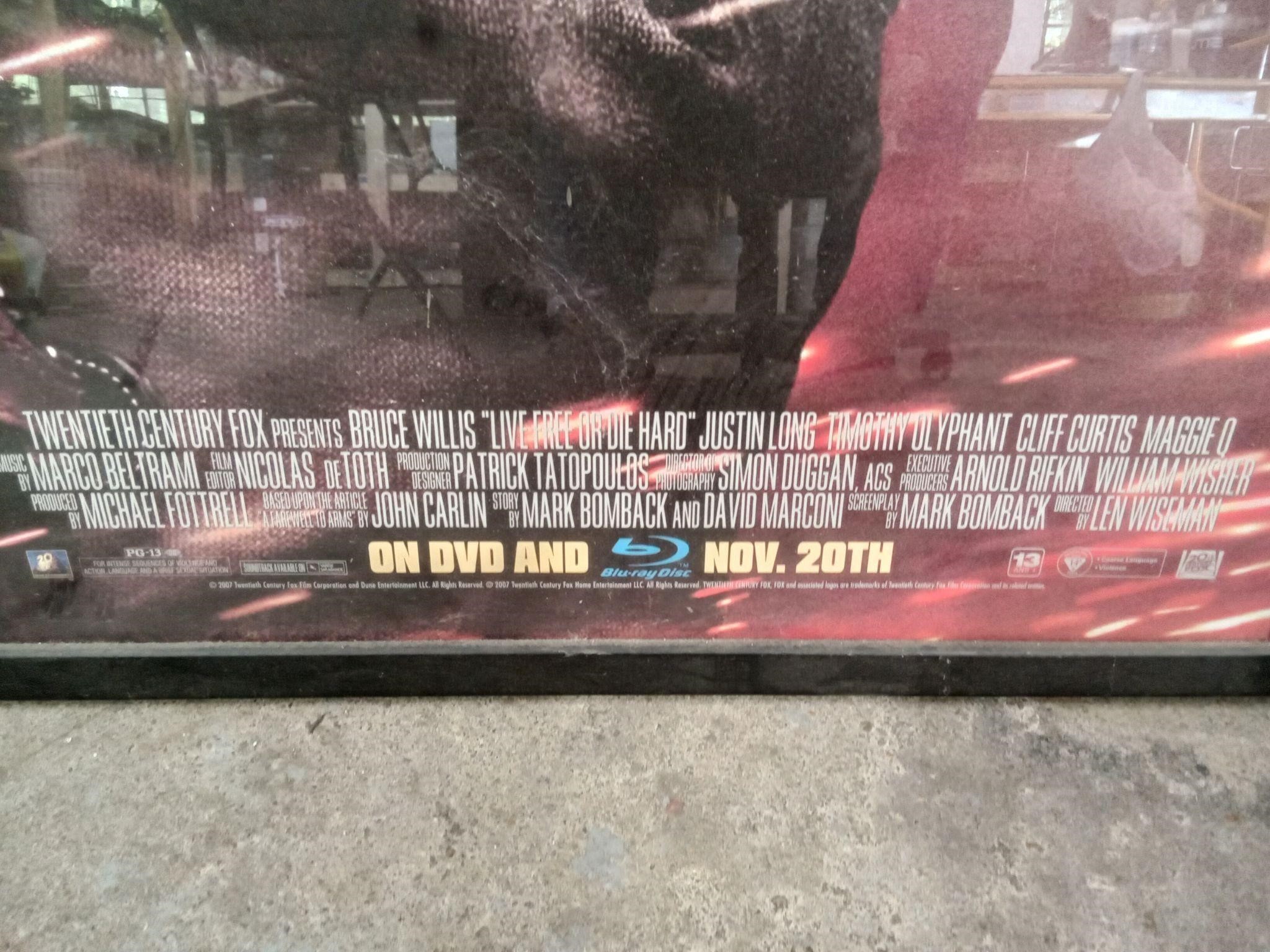 Bruce Willis Poster  Live Free or Die Hard
