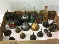 Group of Approx. 19 Various Oil Cans Including
