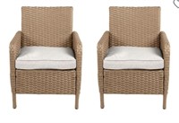 Allen + Roth - (2 Pack) Wicker Patio Chairs (In