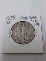 1939 Walking Libery Half Dollar