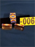 Navajo Hair Combs & Bracelet (Ship or Pick up)