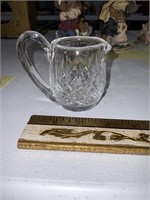 small crystal creamer 2.5" tall