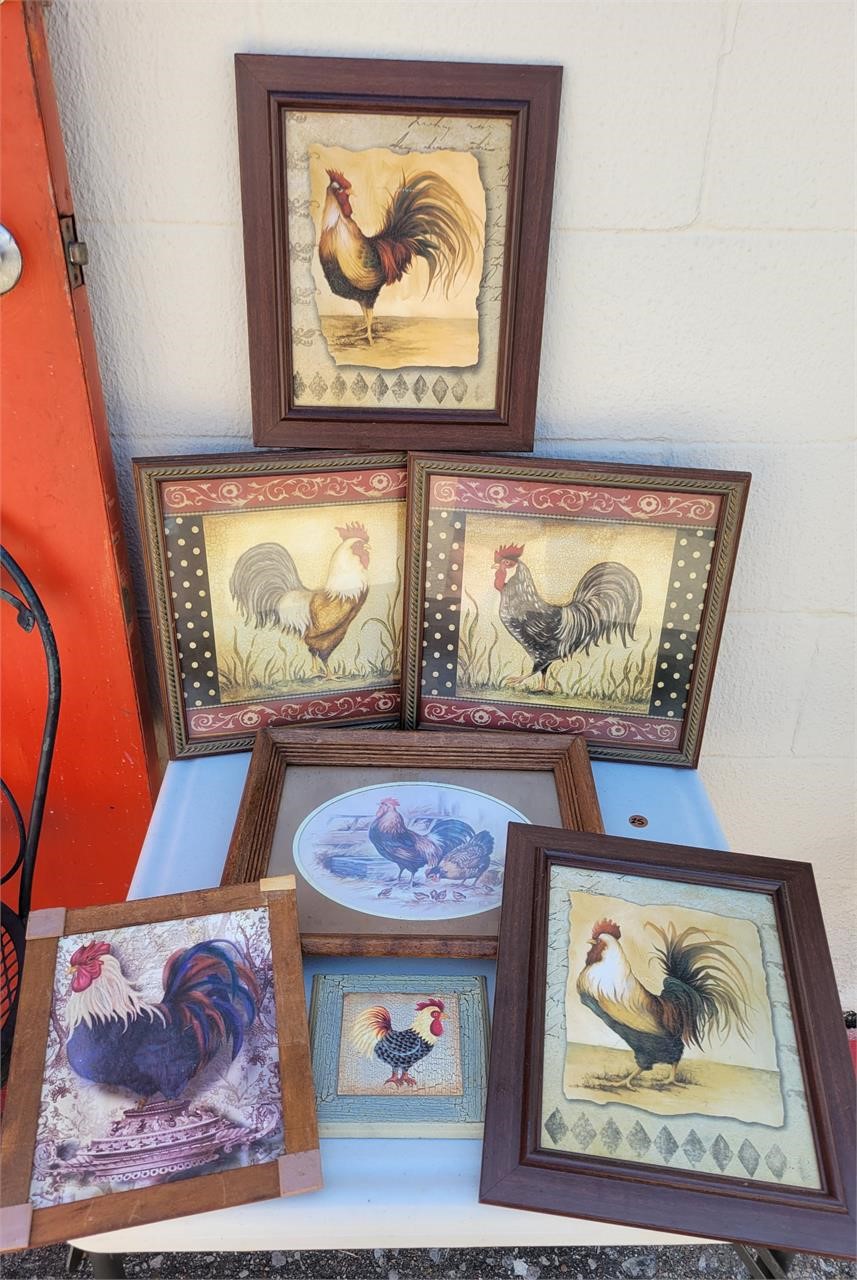 ROOSTER THEMED WALL ART