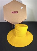Yellow Sun Hat w/ Bow on Back