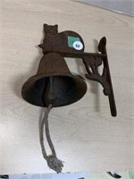 Cast Iron Wall Mount Cat Bell