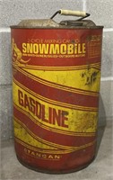 Snowmobile 6.5 Gallon Gasoline Can (Empty)
