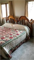 King Size Bed with Mattress and Box Spring
