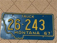 Montana License Plate