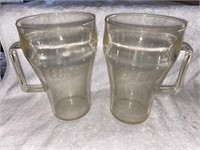COCA-COLA VINTAGE ACRYLIC CUPS/2QTY