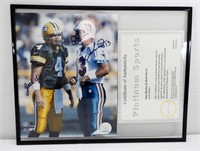 8X10 DAN MARINO & BRETT FAVRE AUTOGRAPH PHOTO