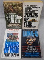 C7) 4 Military War History Books Vietnam Marines