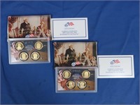 2008, 2009 US Presidential $1 Proof Sets