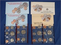 1988, 1994 US Uncir. Mint Sets