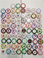 74 Foreign, Cruise And Advertising Casino Chips