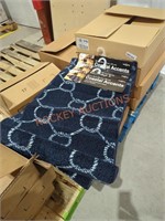 3 Costal Accents 20" x 34" blue rugs