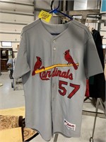 HEINZ 57 MAJESTIC AUTHENTIC STL CARDINALS JERSEY