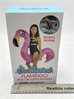 NEW Pool Candy Flamingo Ride on Super Noodle