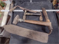 Vintage Metal Tools-Metal Wood Shingle Maker Lot