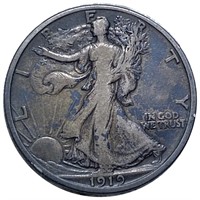 1919-S Walking Liberty Half Dollar LIGHT CIRC