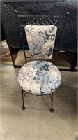 Cast Iron & Upholstered Chair