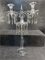 LARGE ANTIQUE PRISM CANDELABRA