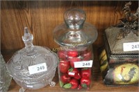 JAR WITH MARRIED LID - ARTIFICIAL FRUIT