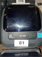 Zebra ZP 450 thermal printer