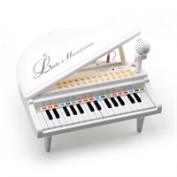 Amy&Benton Piano Keyboard Toy for Kids 31 Keys Whi