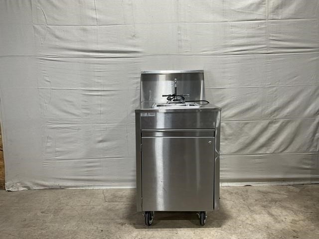 Stainless portable hand washing sink