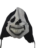 Vintage Halloween Mask 1995 Black Hood