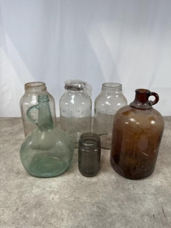 Vintage Milking Jars and Other