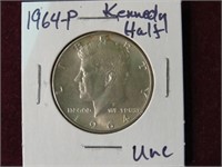 1964 P KENNEDY HALF DOLLAR 90% UNC