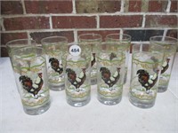 9 Rooster Glasses