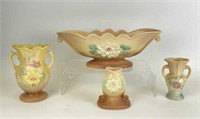 Hull Pottery Vases & Bowl