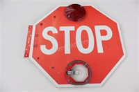 VTG School Bus Stop Sign, Flashing Light