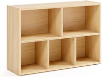 2-Tier Montessori Wood Shelves  5-Compartment