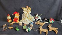 Mix Lot Of Vintage Christmas Ornaments