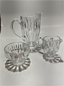 Waterford Marquis crystal glass three pieces