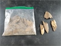 Bag of Ancient ivory fragments longest about an in