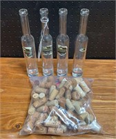 Stonehouse Olive Oil Glass Bottles and Corks