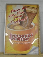 Coffee Crisp store advertising,  37x25